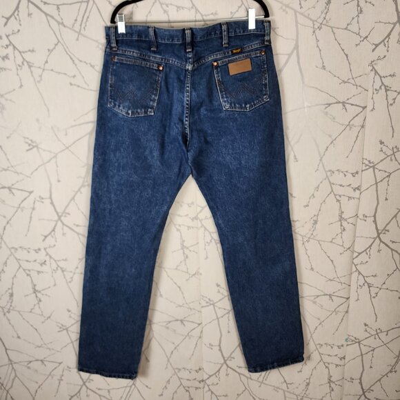 Wrangler 13MWZGK Stone Wash Rigid Denim Cowboy Cut Jeans - Picture 2 of 8